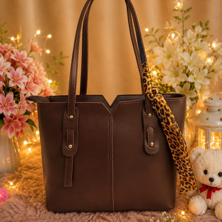 Womens Hand Shoulder Bag Fashion (Coffee Color)