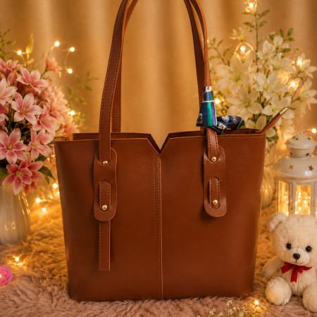 Womens Hand Shoulder Bag Fashion Brown Color