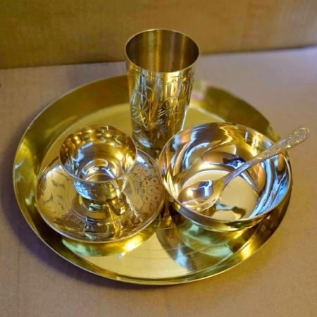 Brass Thala Bati Mug Set