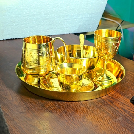 Premium Brass 7 Piece Set